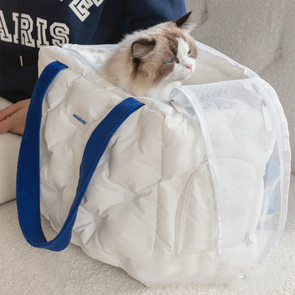 Medium-sized Pet Shoulder Bag 
To Keep Warm In Winter